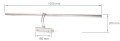Aplică baie LED Olaf 15W 106cm - Alb neutru (4500K)
