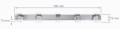 Aplică baie LED Melman 15W 78cm - Alb neutru (4500K)