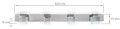 Aplică baie LED Melman 12W 62cm - Alb neutru (4500K)