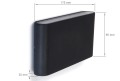 Lampă de fațadă - Aplică de grădină LED Flow 2x6W - Negru - Alb neutru (4500K)