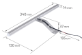 Lampă peste oglindă - Corp cu braț extensibil LED - 5W 30CM - Alb neutru (4000K)
