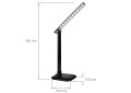 Lampa de birou pentru desenator LED 9W JOWI – Neagră  - Alb cald (3000K)