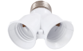 Adaptor pentru becuri LED - convertor de la soclu E27 la soclu dublu E27