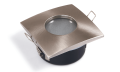 Corp de iluminat halogen fix încastrat din aluminiu IP44 LED OH35 - Satin