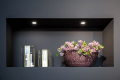 Corp de iluminat halogen fix încastrat din aluminiu IP44 LED Aquario - Crom