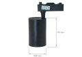 Lampă magazin LED Steka Ver.E 30W - Negru - Alb rece (6000K)