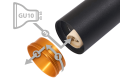 Corp de iluminat cu halogen montat pe zid de perete și tavan LED Eris Gold x6 - Negru