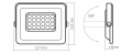 Proiector - halogen LED 20W - Alb - Alb neutru (5000K)