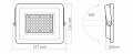 Proiector - halogen LED 100W - Alb - Alb neutru (5000K).