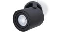 Corp de iluminat cu halogen montat pe zid de perete și tavan LED Abi x1 - Negru