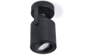Corp de iluminat cu halogen montat pe zid de perete și tavan LED Abi x1 - Negru