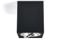Corp de iluminat halogen mobil montat pe zid din aluminu LED Busto L x1 – Negru/argintiu