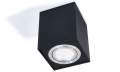 Corp de iluminat halogen mobil montat pe zid din aluminu LED Busto L x1 – Negru/argintiu