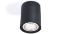 Corp de iluminat halogen mobil montat pe zid din aluminu LED Busto L x1 – Negru/argintiu
