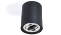 Corp de iluminat halogen mobil montat pe zid din aluminu LED Busto L x1 – Negru/argintiu