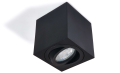 Corp de iluminat halogen mobil pătrat montat pe zid LED Cubo – Negru mat