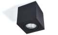 Corp de iluminat halogen mobil pătrat montat pe zid LED Cubo – Negru mat