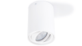 Corp de iluminat halogen mobil rotund montat pe zid LED Busto S – Alb