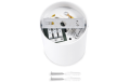 Corp de iluminat halogen mobil rotund montat pe zid LED Busto S – Alb