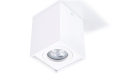 Corp de iluminat halogen fix montat pe zid din aluminu LED Busto S x1 - Alb