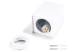 Corp de iluminat halogen fix montat pe zid din aluminu LED Busto S x1 - Alb