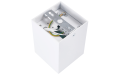 Corp de iluminat halogen fix montat pe zid din aluminu LED Busto S x1 - Alb