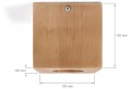 Corp de iluminat cu halogen montat pe zid LED QUAD 1 PĂTRAT - LEMN