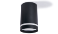 Corp de iluminat halogen fix montat pe zid din aluminu LED Ring - Negru