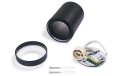 Corp de iluminat halogen fix montat pe zid din aluminu LED Ring - Negru