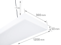 Lampă suspendată de tavan LED Inea (KW) 90W - Albă - Alb neutru (4500K)