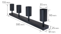 Corp de iluminat cu halogen montat pe zid de perete și tavan LED Spoti x4 v2 - Negru