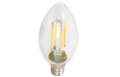 Bec LED E14 4W C37 Filament - Alb cald (3000K)