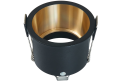 Corp de iluminat halogen fix încastrat din aluminiu LED Deep Mila – Negru/auriu