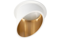 Corp de iluminat halogen fix încastrat din aluminiu LED Lori – Alb/auriu