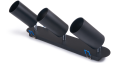 Corp de iluminat halogen mobil încastrat din aluminiu LED Lungo x3 - Negru mat