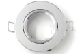 Corp de iluminat halogen mobil încastrat din aluminiu LED Almo - Argintiu sablat + soclu GU10