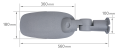 Lampă stradală LED VESPA PRO 60W IP66 - Alb neutru (4000K) - 140Lm/W - 5 ani garanție