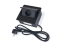 Priză electrică de birou, încorporată în blat - 1x soclu de alimentare 230V Multibox 4 - Negru