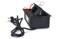 Priză electrică de birou, încorporată în blat - 1x soclu de alimentare 230V Multibox 4 - Negru