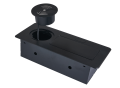 Separator de birou încorporat în blat, priză cu 1x priză de alimentare, 2xUSB și încărcător inductiv Multibox 6 - Negru 