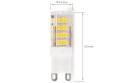 Bec LED G9 4W - Alb rece (6000K)