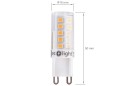 Bec LED G9 3W - Alb cald (3000K)