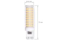 Bec LED G9 12W - Alb cald (3000K)
