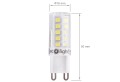 Bec LED G9 3W - Alb rece (6500K)