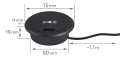 Încărcător wireless inductiv cu port USB 2.0, tip blat Qi, pentru telefoane Samsung, iPhone, Xiaomi