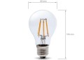 Bec LED E27 11.5W Filament - Alb neutru (4500K)