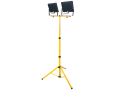 Set: Trepiadă dublă extensibilă LED + 2x reflector 100W - Alb neutru (4500K)