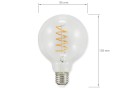 Bec LED E27 4W G95 Filament Retro Crystal - Alb cald (2200K)