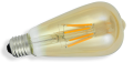 Bec LED E27 4W ST64 Filament Retro Amber - Alb cald (2000K)
