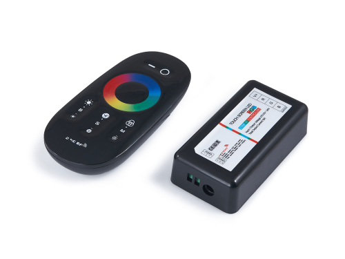 Controler radio (RF) 18A 216W pentru benzi LED RGB - Negru